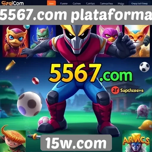 Variedade de jogos disponíveis no site 5567.com